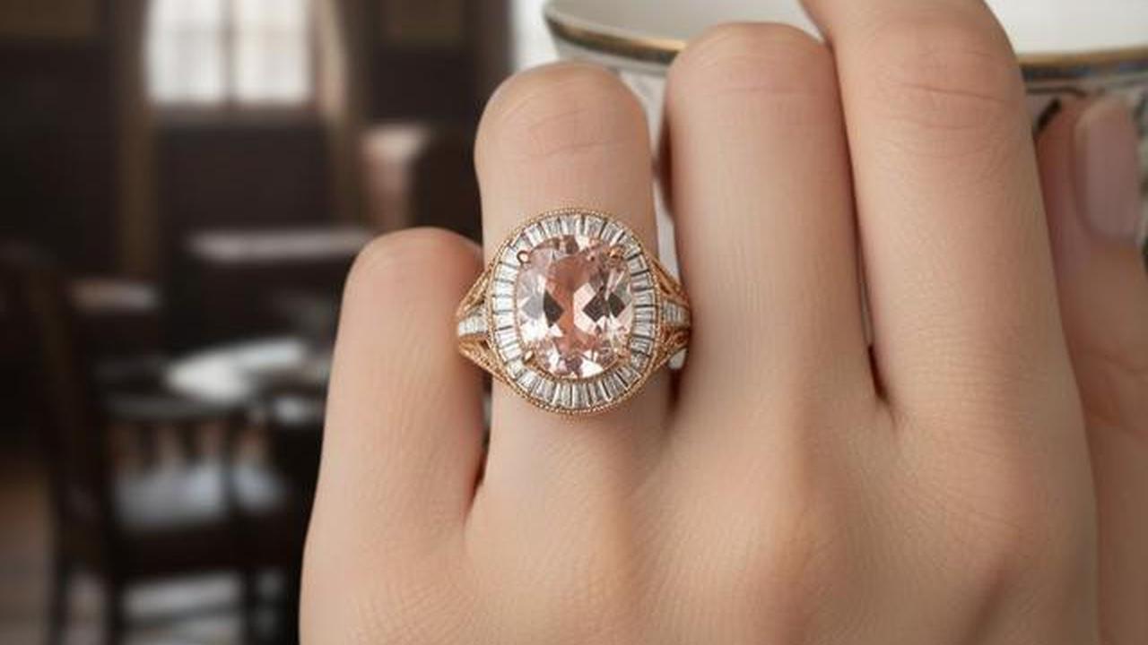 10 Model Cincin Emas Batu Morganite Tren 2026, Intip Desainnya