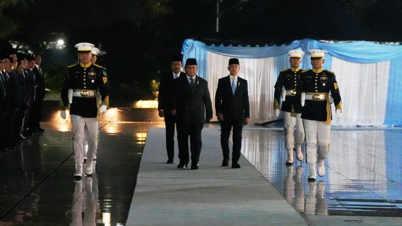 Presiden Prabowo Pimpin Upacara Ziarah dan Renungan Suci HUT RI ke-80