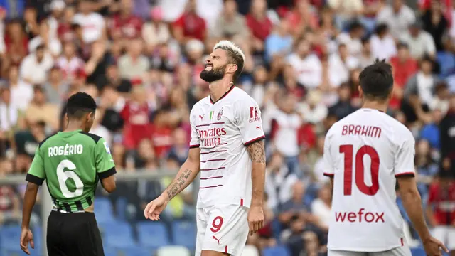 AC Milan Bermain Imbang di Markas Sassuolo