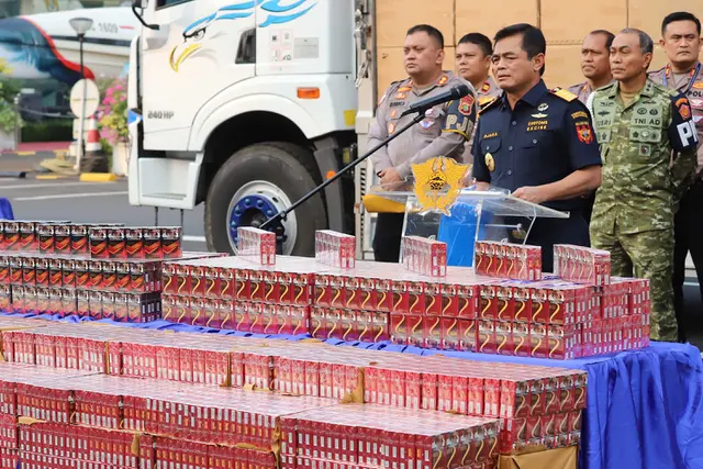 Bea Cukai Sita 8,9 Juta Batang Rokok Ilegal