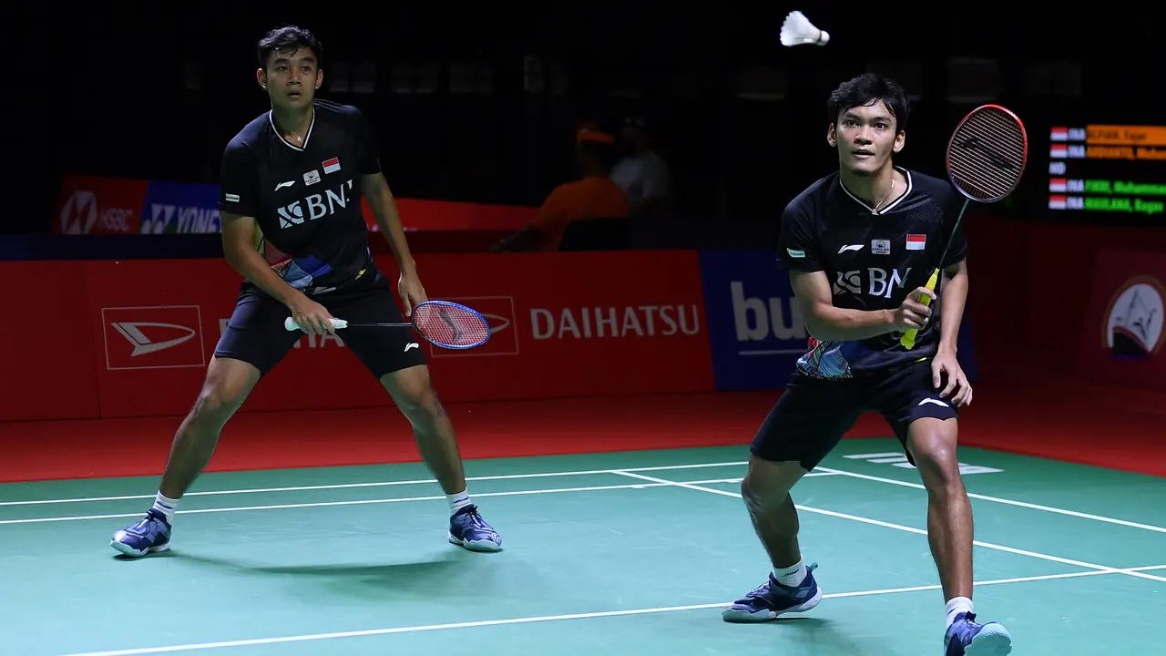 Foto: Mantap, 4 Pasangan Ganda Putra Indonesia Lolos ke Perempatfinal Turnamen Bulu Tangkis All England 2022