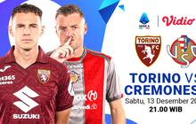 Nonton Siaran Langsung Serie A Pekan ke-15: Torino vs Cremonese, Tayang di Vidio