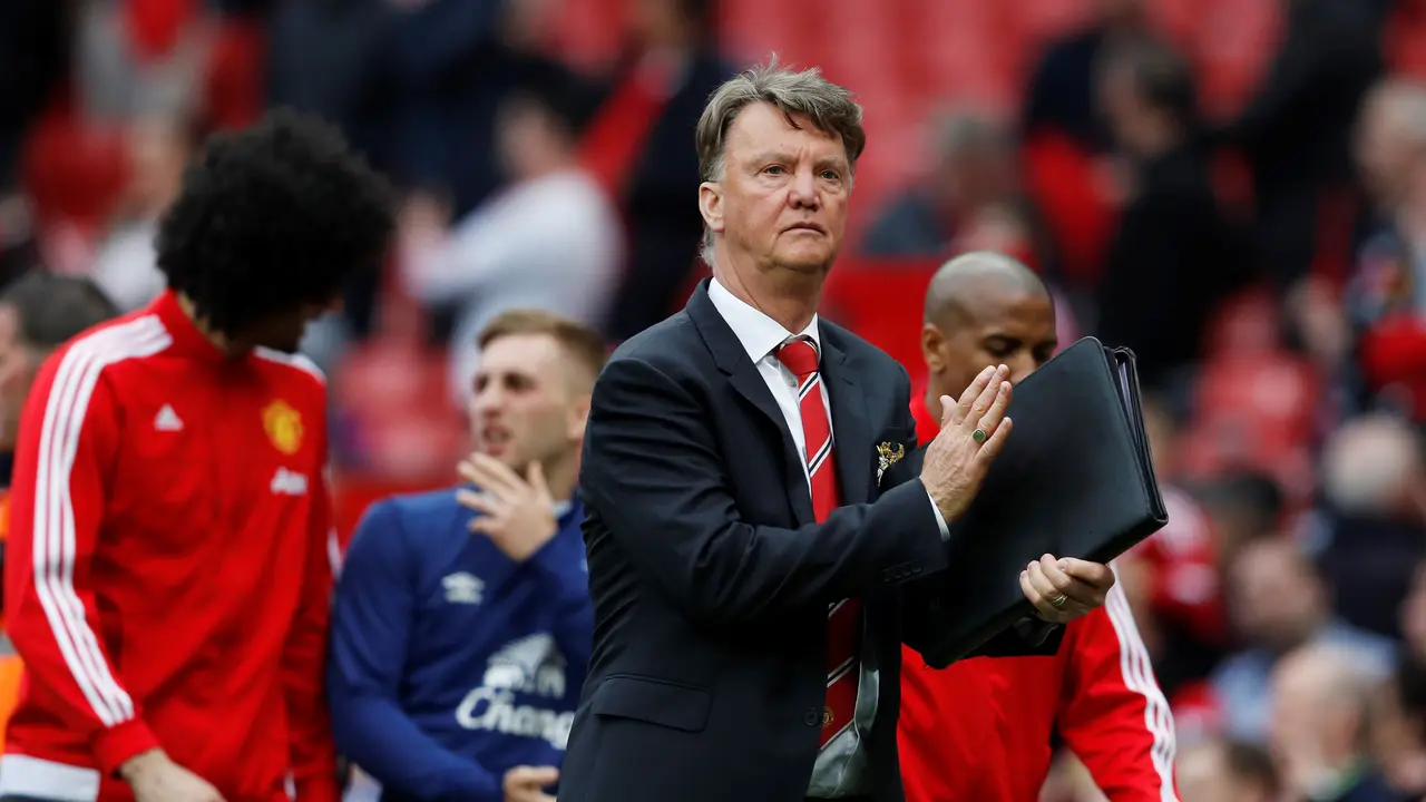 Manajer Manchester United, Louis van Gaal. 
