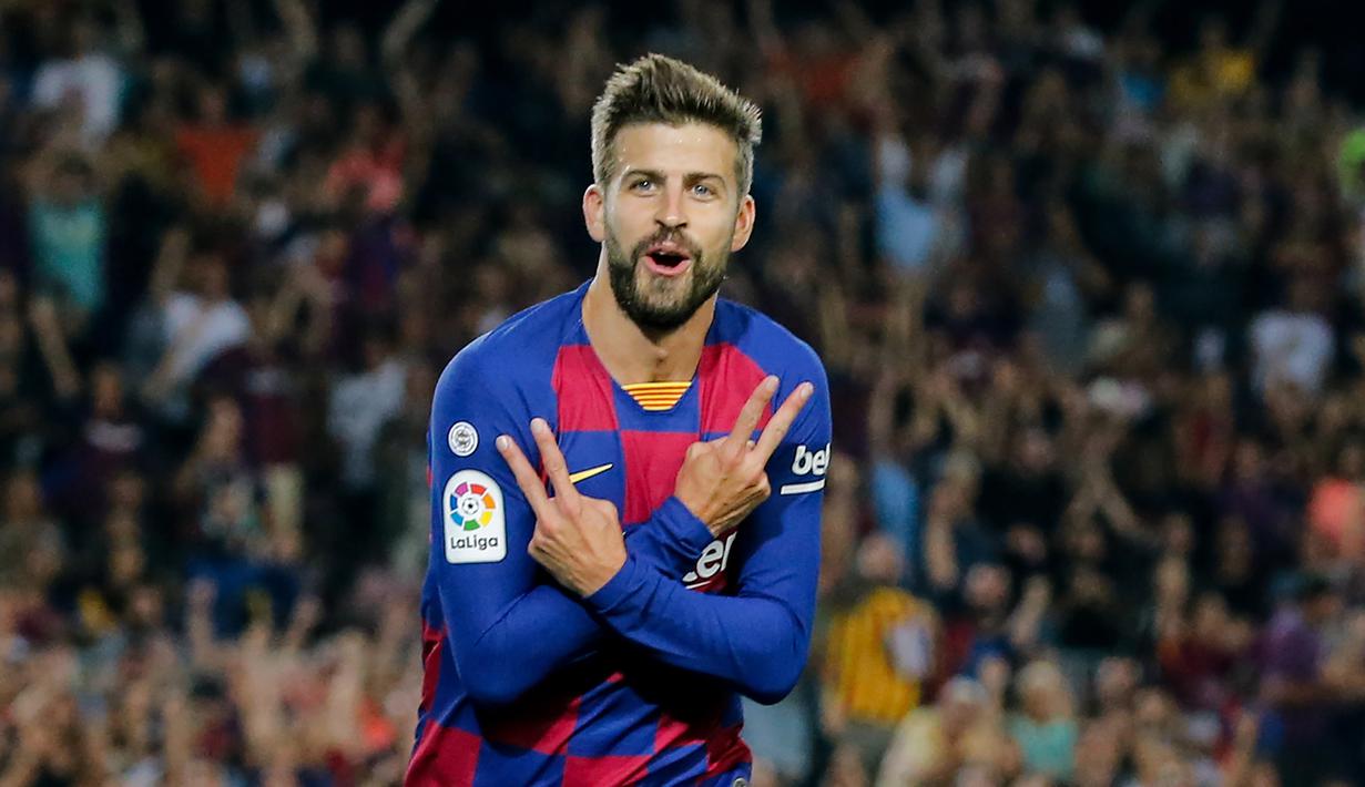 1. Gerard Pique (33 tahun) - Gerard Pique menjadi pemain paling tua di skuad utama Barcelona pada musim ini. Pemain asal Spanyol ini telah menginjak usia 33 tahun. (AFP/Pau Barrena)