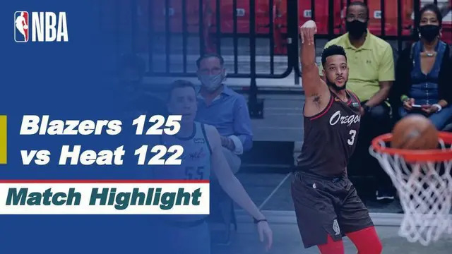 Berita video highlight NBA, Portland Trail Blazers Taklukan Miami Heat dengan Skor 125-122, Jumat (26/3/2021)