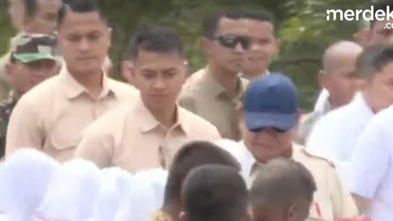 VIDEO: Presiden Prabowo Turun Helikopter Resmikan PLTA Jatigede, Langsung Disambut Riuh Anak Sekolah