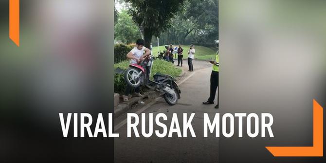 VIDEO: Fakta Pengendara Rusak Sepeda Motor karena Ditilang