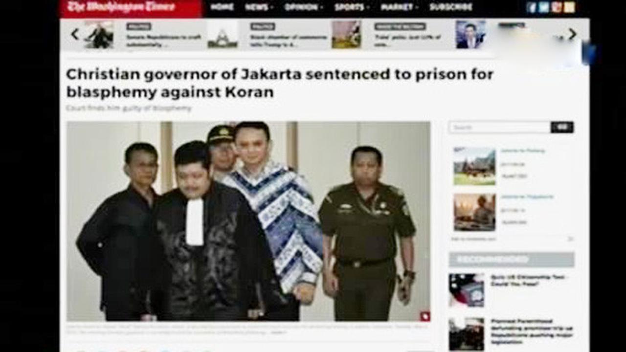 Media Asing Soroti Vonis 2 Tahun untuk Ahok