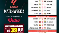 Jadwal Live Streaming Liga Spanyol 2023/2024 Matchweek 4 di Vidio, 2-4 September 2023
