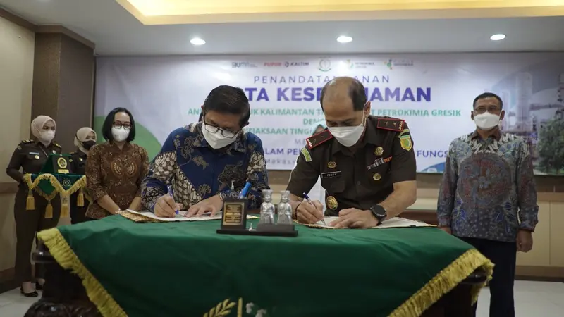 MoU Petrokimia Gresik dan Kejati Sulsel (Liputan6.com/Fauzan)