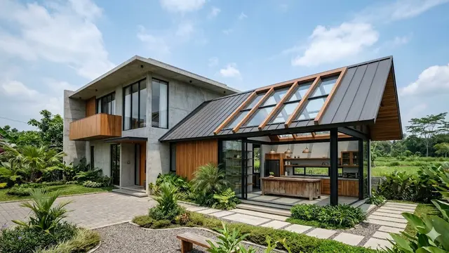 Model Atap Dapur Sambung Rumah Minimalis