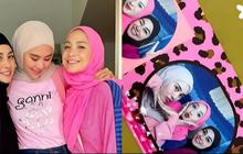 Intip Deretan Gaya Nagita Slavina Kenakan Hijab Pink Bareng Adik Ipar Usai Pulang Haji