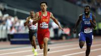 Xie Zhenye, sprinter Tiongkok yang batal tampil di Asian Games 2018 karena cedera. (Ian KINGTON / AFP)