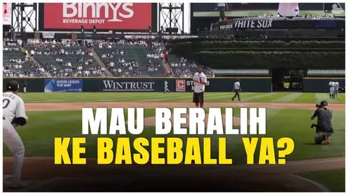 VIDEO: Bruno Fernandes Coba Baseball! Aksi Seru Kapten MU di Chicago!