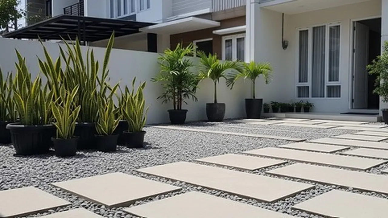 Desain Halaman Rumah yang Tetap Rapi Meski Jarang Dibersihkan