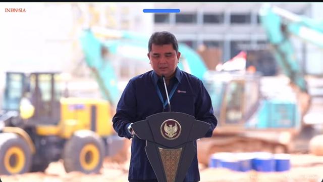 Direktur Utama MIND ID, Hendri Prio Santoso saat peresmian SGAR di Mempawah, Kalimantan Barat, Selasa (23/9/2024). (Foto: Liputan6.com/Arief RH)