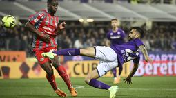 Fiorentina bermain imbang dengan Cremonese dengan skor 0-0. (Massimo Paolone/LaPresse via AP)