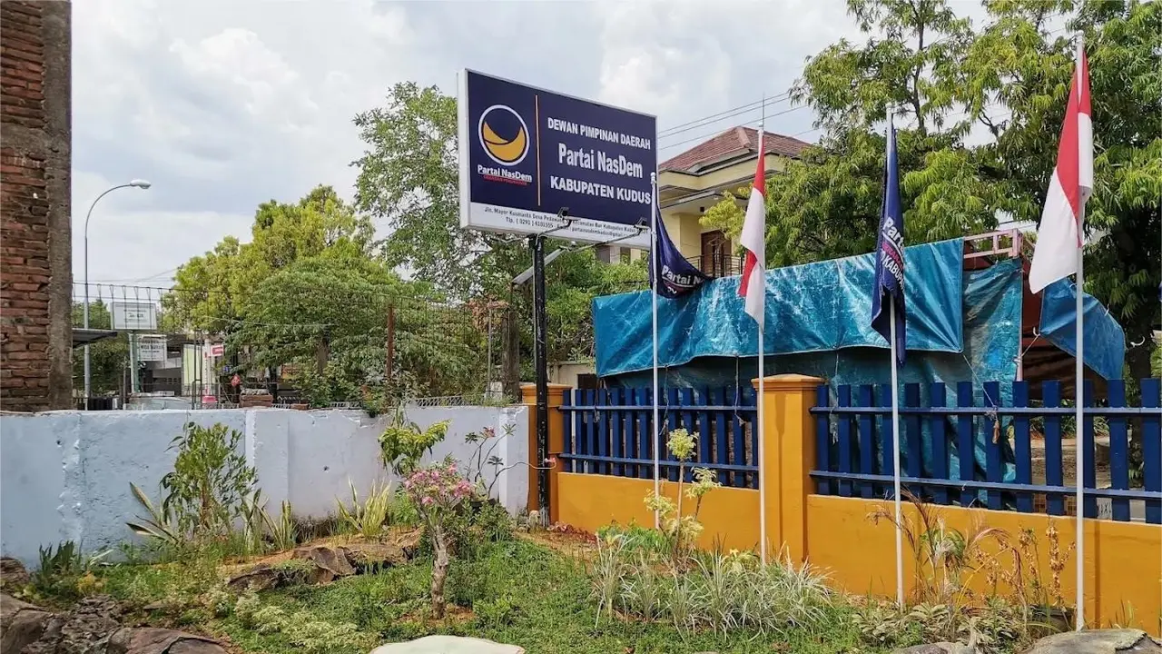 Kantor DPD Nasdem Kudus. (Liputan6.com/Arief Pramono)