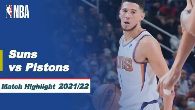 Berita video highlights laga NBA musim reguler 2021/2022 antara Detroit Pistons melawan Phoenix Suns yang berakhir dengan skor 108-135, Senin (17/1/2022) pagi hari WIB.