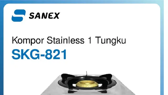 Kompor Gas 1 Tungku Merek Sanex SKG-821/Foto: Sanex Indonesia