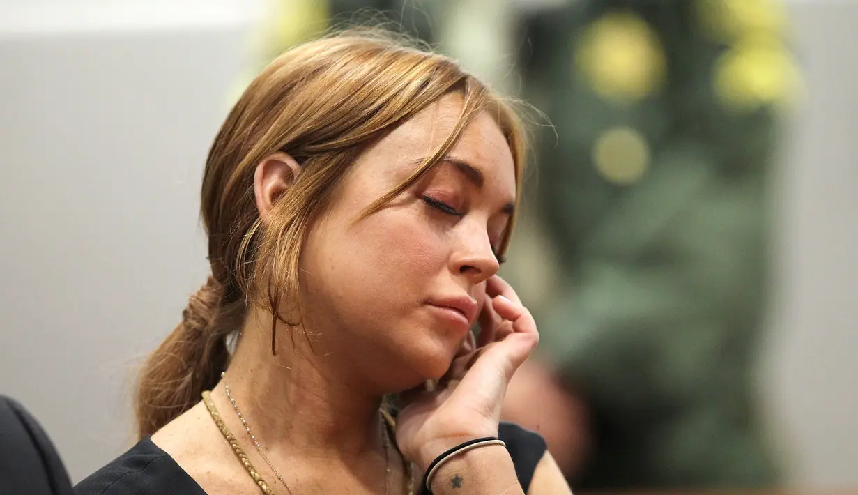 Lindsay Lohan sendiri mengaku bahwa ia tengah mempelajari beberapa bahasa lain selain Inggris yakni Perancis, Rusia, Tukri, Italia dan Arab. (DAVID MCNEW  GETTY IMAGES NORTH AMERICA  AFP)