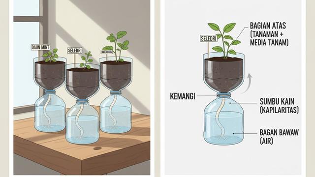 11 Desain Kebun TOGA dari Botol Plastik, Solusi Lahan Sempit dan Hemat