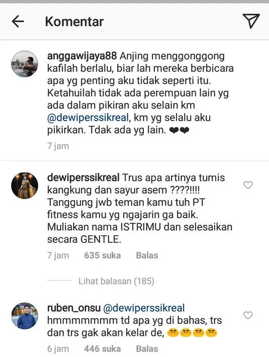 Dewi Perssik dan Angga Wijaya