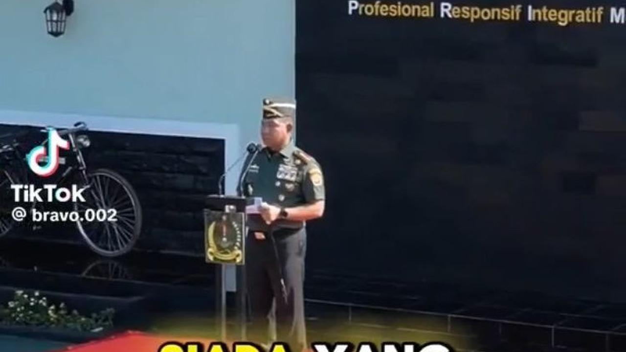 "Siapa yang anaknya berprestasi? Ya maju ke depan," ujar Jenderal Agus Subiyanto.
