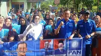 PAN menggelar pembagian sembako gratis di Desa Tanjung Rejo, Pesawaran, Lampung. (Ist)