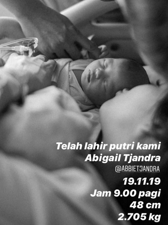 Foto Gemas Abigail, Anak Pertama Edric Tjandra (sumber: instgaram/edrictjandra)