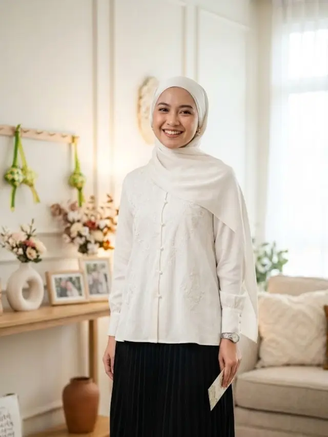 padu padan rok hitam dan blouse