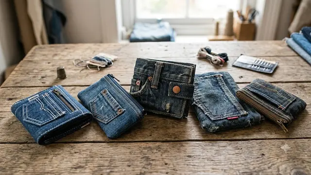 Dompet atau Pouch dari Jeans Bekas
