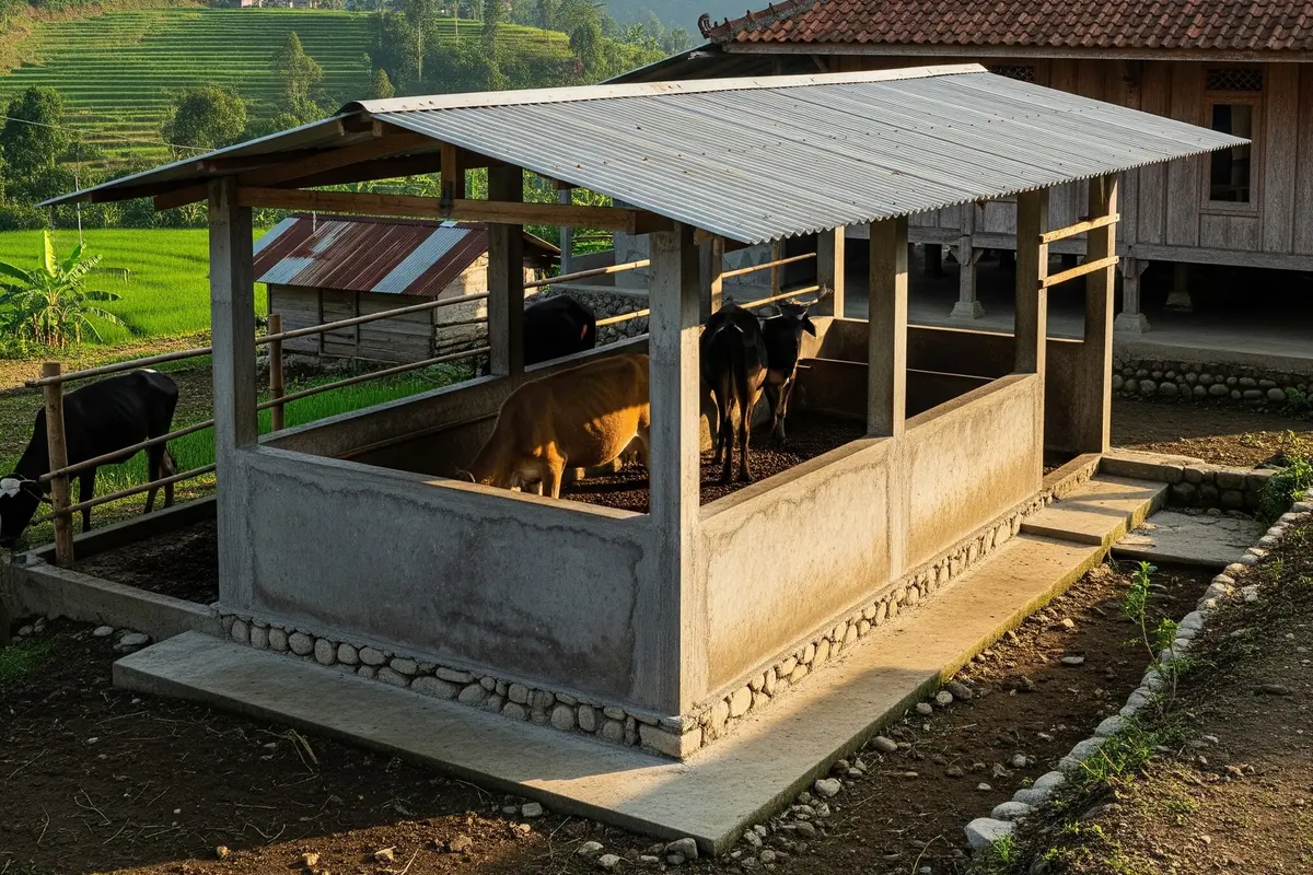 Pemilihan Tiang Beton Cor untuk Kandang Sapi
