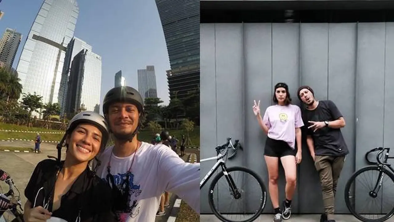Suka Olahraga Bareng, Ini 7 Potret Nadila Ernesta dan Eno Netral Saat Bersepeda