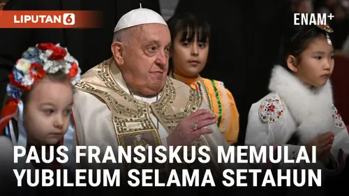 VIDEO: Paus Fransiskus Memulai Yubileum Selama Setahun dan Memimpin Misa Malam Natal