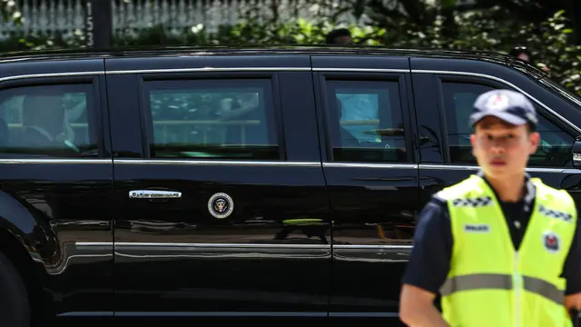 Donald Trump Bertolak ke Istana Singapura