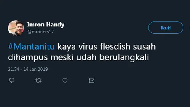 Deretan Twit Kocak 'Arti Mantan Pacar' ala Warganet, Ujungnya Bikin Baper
