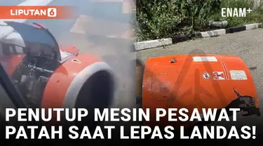 Penutup Mesin Pesawat Maskapai Azimuth Airlines Patah Saat Lepas Landas