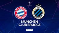 Cover prediksi&nbsp;Bayern Munchen vs Club Brugge - Liga Champions. (Bola.com/Gregah Nurikhsani)