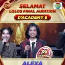 Alexa Ciamis Raih Golden Ticket Dangdut Academy 8 dan Standing Ovation Juri