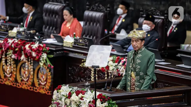 Momen Jokowi Hadiri Sidang Tahunan MPR 2022