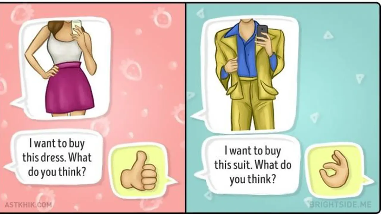 Beda Persahabatan Versi Para Wanita dengan Pria dalam 6 Ilustrasi