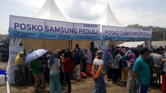 Posko Samsung Peduli Lombok Bukan yang Pertama untuk Bantu Warga