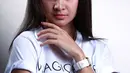 Artis yang biasa berakting dalam FTV ini merasakan perbedaan saat akting untuk layar lebar. Michelle mengaku lebih mendapat waktu untuk memahami alur cerita dan skenario. (Deki Prayoga/Bintang.com)