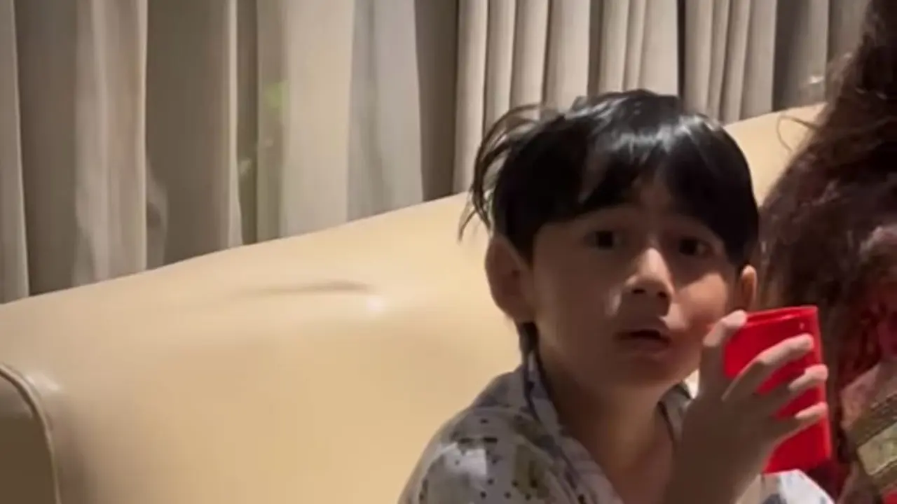 Potret tingkah lucu Bambang anak bungsu Meisya Siregar dan Bebi Romeo (Sumber: Instagram/meisya_siregar)