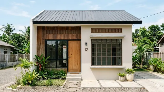 Rumah Semi Permanen 5x6 Low Budget Tapi Terlihat Modern