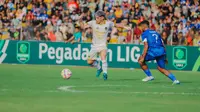 Momen PSIM bertanding di Stadion Kaharudin Nasution, Pekanbaru, Riau, Minggu (26/1/2025) sore WIB. Armada Erwan Hendarwanto itu menang dengan skor tipis 1-0 atas PSPS Pekanbaru. (Dokumentasi PSIM)