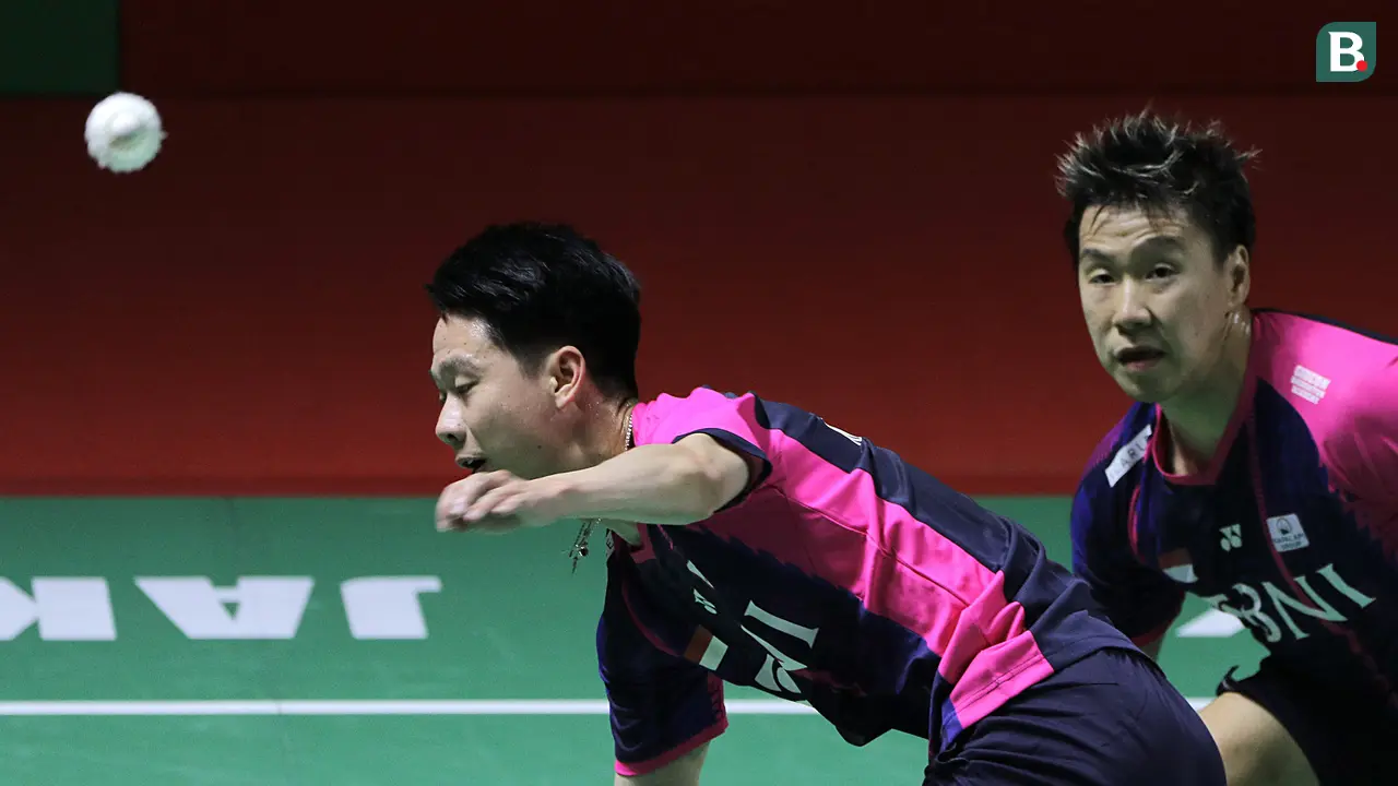 Foto: Melihat Aksi Come Back Gemilang Marcus/Kevin atas Ganda Malaysia yang Loloskan Minions ke Semifinal Daihatsu Indonesia Masters 2022