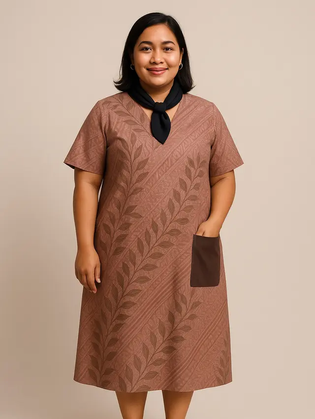 Model Baju Batik Wanita Gemuk agar Terlihat Ramping (Foto: ChatGPT)