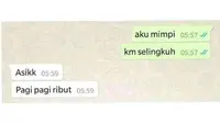 6 Chat Cerita Tentang Mimpi ke Pacar Ini Bikin Tepuk Jidat (sumber: Twitter/kegblgnunfaedh)